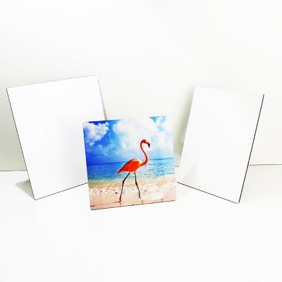 China Custom Printing Sublimation MDF Picture Frame Photo Board Blank MDF Wood Tile For Custom Printing for sale