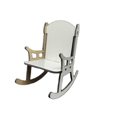 China Custom Printing Sublimation Rocking Chair Memorial Chairs Custom In Loving Memory Bench for sale