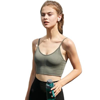 China Breathable Slim Shoulder Strap Workout Backless Fitness Gym Tops Plus Size Sportswear For Women for sale