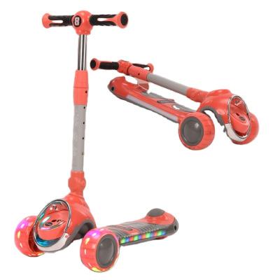 China Wholesale Plastic Kids Scooter With Comfortable Seat Cheap Kids Toy Scooter With Led Flashing Wheels for sale