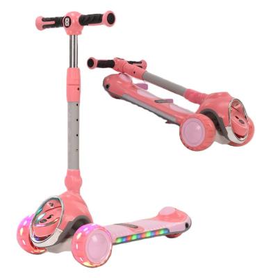 China Plastic girls patinete infantil 3 wheel led lightweight cheap kids kick scooter/baby scooter/kids scooty scooters for age 9 years old for sale