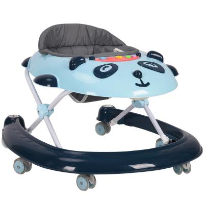 China High Quality Plastic Baby Walker With Umbrella 6 Wheel Foldable Baby Walker With Umbrella for sale