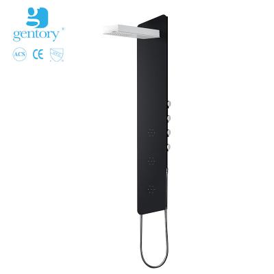 China A210 Aluminum Alloy Cheap Thermostatic Shower Panel Faucets White And Black Paint Painted for sale