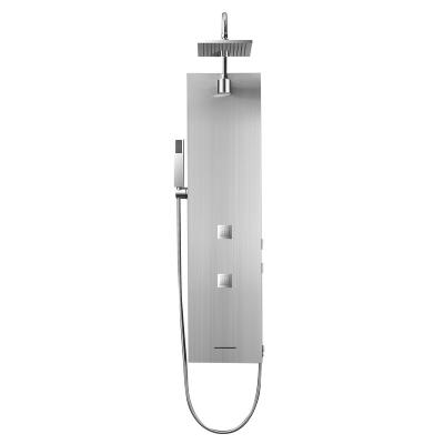 China With Slide Bar High Quality 304 Stainless Steel Shower Panel With Massage Jets Bathroom Accessories GS017 for sale