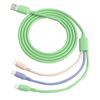 China New electronic silicone material power extension usb wear resistant data cable for sale