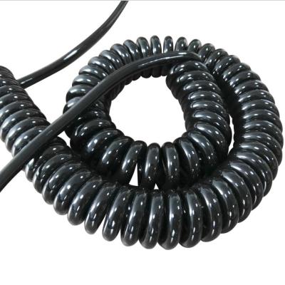 China Latest Electronic Modern Custom Electric Spring Spiral Coiled Self Winding Cable Spring Wire Harness for sale