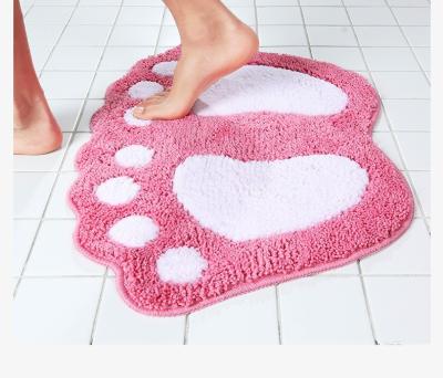 China Viable Wholesale Custom Cute Mat 48*67CM Living Room Feet For Bedroom Carpet Non-Slip Bathroom Products for sale