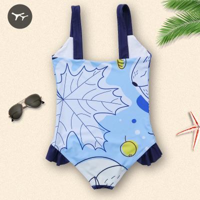 China Breathable Cute Animal Printing Child Swimwear Bikini Kids Swimwear Girl One-Piece Wear for sale