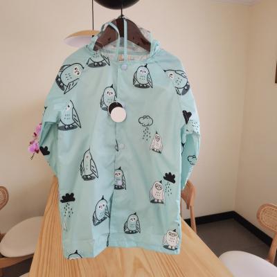 China Children's Miniatree Customized Rainwear Kids Raincoat PU Raincoat Cute Toddler Raincoat Kids Raincoats For Kids for sale