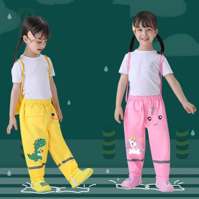 China High Quality Rainy Day Miniatree Fashion Raincoat Fabric Customized Raincoat Children PU Kids Raincoats Pants Waterproof Clothes for sale