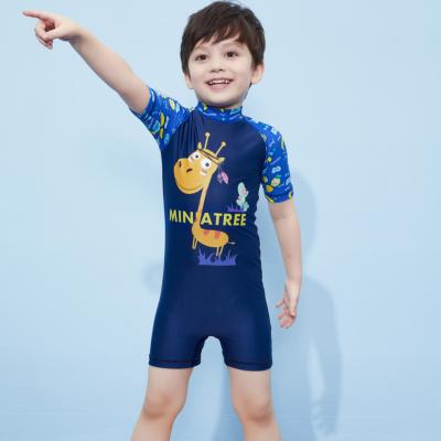 China Antibacterial Baby Swimwear Kids Ne Piece O Piece Swimsuit Zipper High Cut Swimsuit for sale