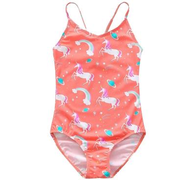 China New Fashion Cartoon Pattern Baby One-Piece Children's Swimwear Antibacterial Beach Bathing Suit Child Bathing Suit for sale