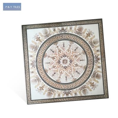 China Glazed High Gloss Polished Crystal Metal Tile Flooring, Decorative Picture Tiles 1200x1800mm for sale