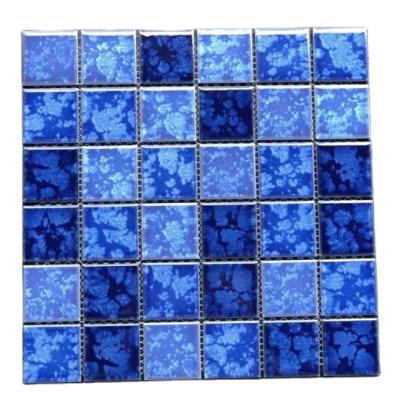 China Modern popular design ceramic mosaic for swimming pool tile for sale