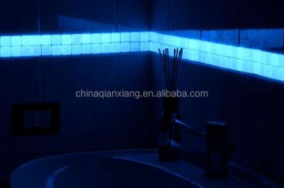 China Wholesale Parquet Glow In The Dark Slabs Fluorescent Glass Mosaic for sale