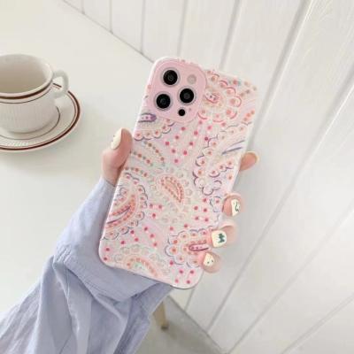 China Anti-drop cell phone case protective style is blade anti-drop acrylic which can prevent cell phone for mobile with flower for sale