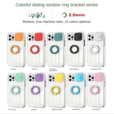 China Wholesale Transparent Anti-drop Lens, TPU+PC With Rings Protection, Customizable Phone Case for sale