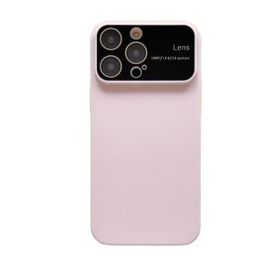 China Shockproof Spot wholesale luxury designer large window skin feel solid color new 15Pro phone case for iphone 15promax 15plus 14 13 12 11 for sale