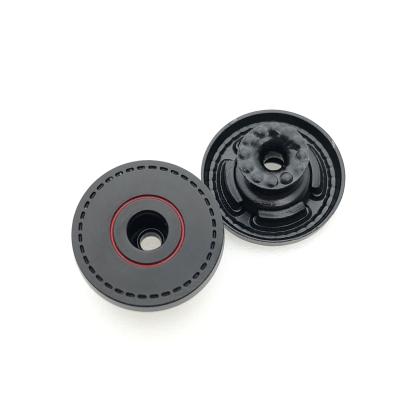 China Wholesale New Design Custom Black Round Washable Engraved Spike Leg Metal Buttons For Jeans for sale