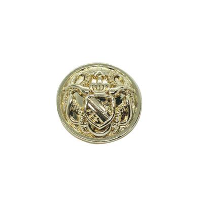 China Fashion Gold Leg Metal Washable Wholesale Durable Accessories Embossed Buttons Sewing For Clothing for sale