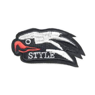 China Custom Instant Sale 3D Heat Cut Brand Chenille Logo Clothing Iron On Embroidered Patches for sale