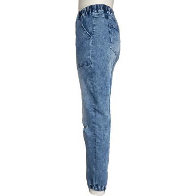 China Anti-pilling 2022 summer new jeans loose, elastic, slimming pants for women for sale