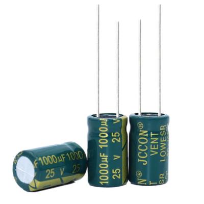 China 25V 1000uF Low Power Primitive Adapter Resistor High Frequency Capacitor 10x17mm 10x20mm for sale