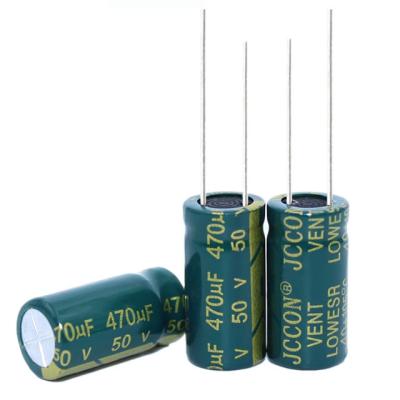 China 50V 470uF Power Adapter High Frequency Low Resistance Primitive Change 10x20mm Aluminum Electrolytic Capacitor for sale