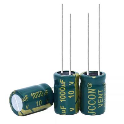 China 10V 1000uF Low Power Adapter Resistor Primitive Change 8x12mm High Frequency Capacitor for sale