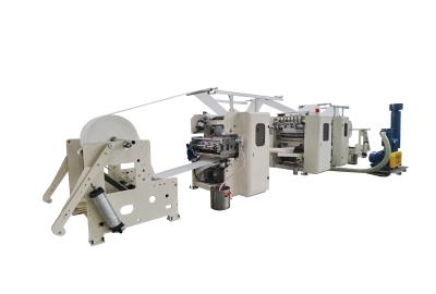 China Good Quality V Fold Glue Lamination Disposable Hand Towel Paper Making Machine 80-100 M/Min for sale