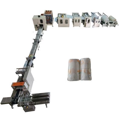 China Full Automatic 2 Color Printing Small Kitchen Towel And Toilet Paper Roll Making Machine Production Line for sale