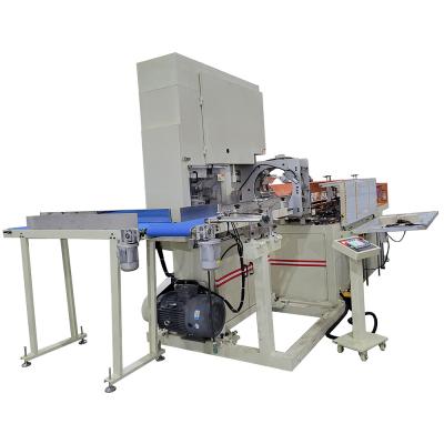 China Full automatic diameter 150-400mm maxi paper towel roll band saw cutting machine for sale