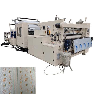 China Two Colors Printing Small Toilet Roll Tissue Paper Making Machine for sale