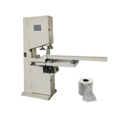 China Small Tissue Paper Roll Band Saw Cutting Machine 2.2KW Toilet Roll Cutting Machine Industrial for sale