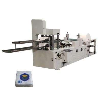 China Automatic Two Decks Napkin Tissue Folding Machine With Color Printing for sale