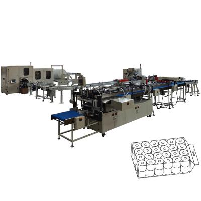 China Bundle 48 Rolls Package Small Individual Toilet Roll Manufacturing Machine Toilet Paper Production Line for sale