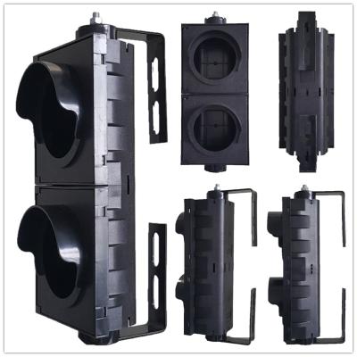 China Flip Door +Integrated Housing 2-Aspect Body 100MM Body Road Traffic Light Part Manufacturer for sale