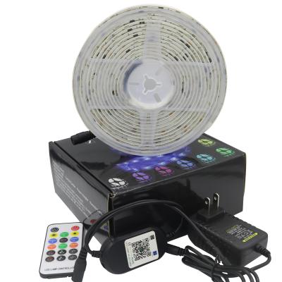 China 2020 New RGB 5050 SMD IP65 App Music Indoor Waterproof Smart Symphony RGB Led Strip Light Kit for sale