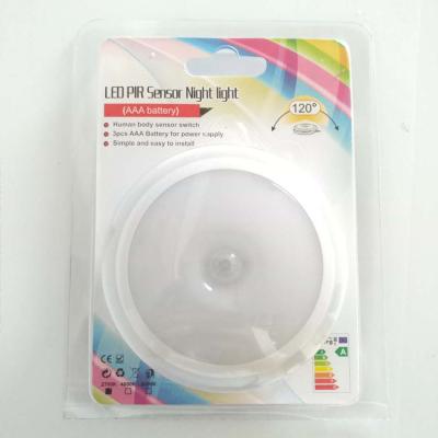 China Lithium LED Battery Operated PIR Motion Sensor Bedroom Night Light for sale