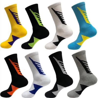 China QUICK DRY OEM Customized Colorful Logo Design Crew Bike Nylon Sports Suitable For Men Golf Baseball Elite Basketball Cycling Socks for sale