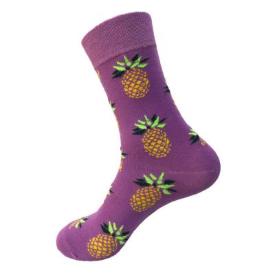 China Manufacturer Breathable Combed Pure Cotton Bamboo Fashion Style Customized Socks Woven Flower Making Your Own Logo Design Socks for sale