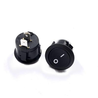 China Home Appliances & Consumer Electronics& Medical Machine JEC JS-606-2A-Q-BB-3H Round 2 Pin Rocker Switch For Car Instant Black ON-OFF Auto Boat Appliances for sale