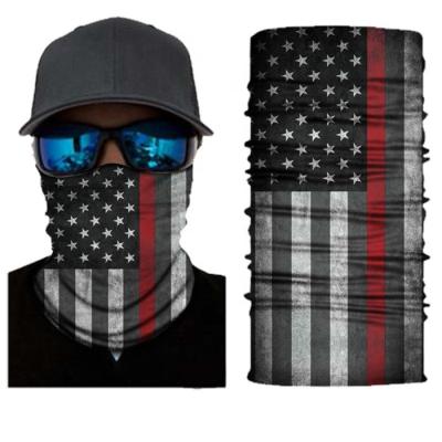 China Fashion Pattern Custom Skull Flag Starry Star Yiwu Face Neck Tubular Tube Outdoor Sports Cycling Seamless Magic Motorcycle Scarf Bandana for sale