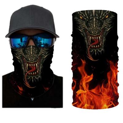 China Outdoor Lifestyle & Seamless Face Mask Motorcycle Tube Face Adventure Skull Headwear Silk Bandana for sale