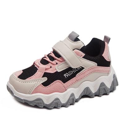 China Children's waterproof shoes spring and autumn student sports boys and girls 2021 fashion waterproof mesh running shoes for sale