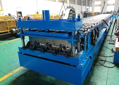 China PLC Controlled Steel Deck Roll Forming Machine Composite Floor Decking Sheets Usage for sale