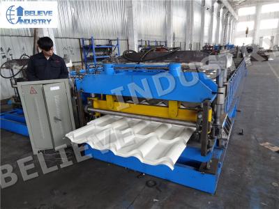 China Metal Roof Tile Roll Forming Machine , Efficient Metal Roofing Roll Former for sale