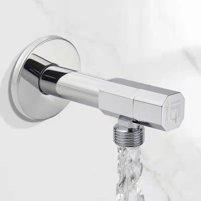 China Hot Sale Modern Chrome Wedge Corner Table Middle Toilet Water Sanitary Brass Valve Take Care Bathroom Accessories Faucet for sale