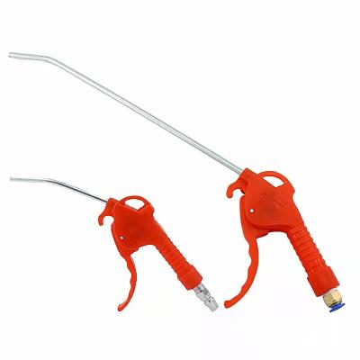 China Wholesale Card Dust Cylinder Furniture Cleaning Red Plastic Rubber Air Compressor Air Gun Long Head Pneumatic Tools for sale