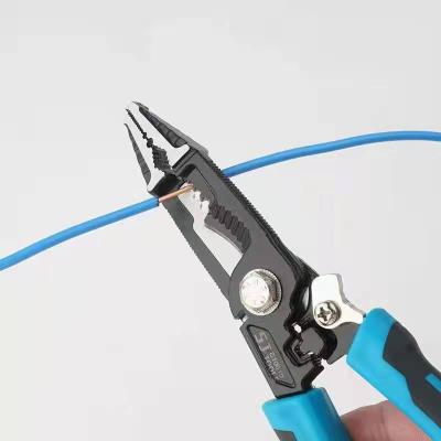 China Clipping & Mini Special Unshielded Industrial Multifunctional Electrical Stripping Pliers Tape Telephone Cables Needle Nose Pliers 6